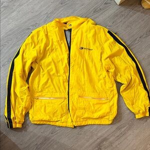Tommy Hilfiger Bright Yellow Jacket with Black Stripes